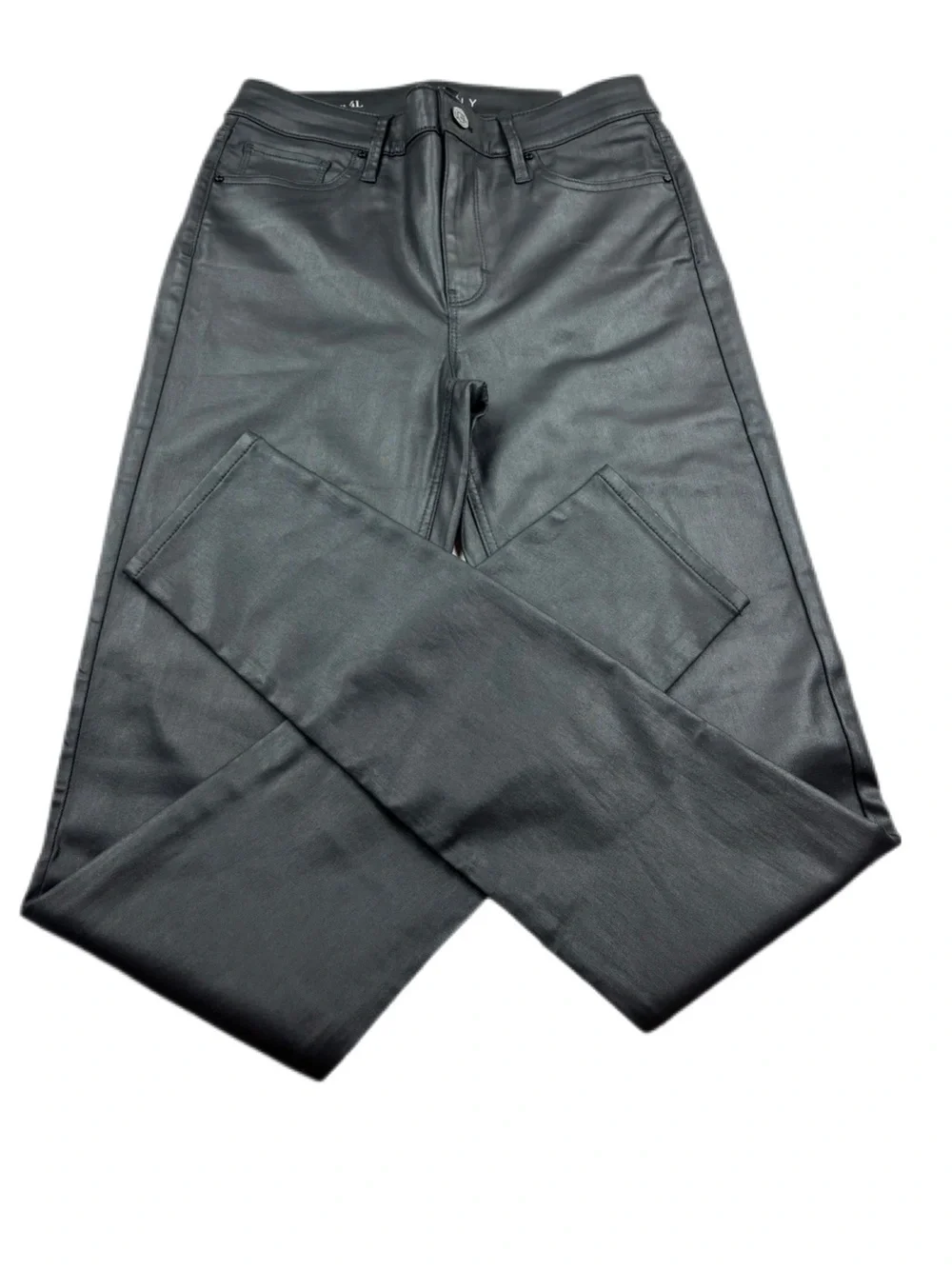 NWT! White House Black Market The High Rise Skinny Coated Black Size 4L